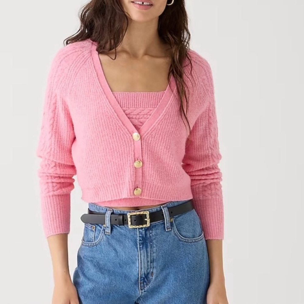J. Crew Cable Knit Sweater Set - Picture 3 of 12